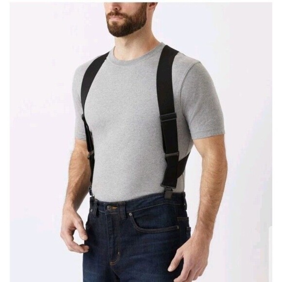 DULUTH TRADING CO REGULAR SIDE CLIP SUSPENDERS LOT OF 3 NAVY BLACK KHAKI MENS OS - Picture 13 of 16